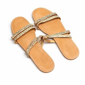J.Crew Leopard Print Minimalist Strappy Sandals | Chic Summer Spring Flat 7